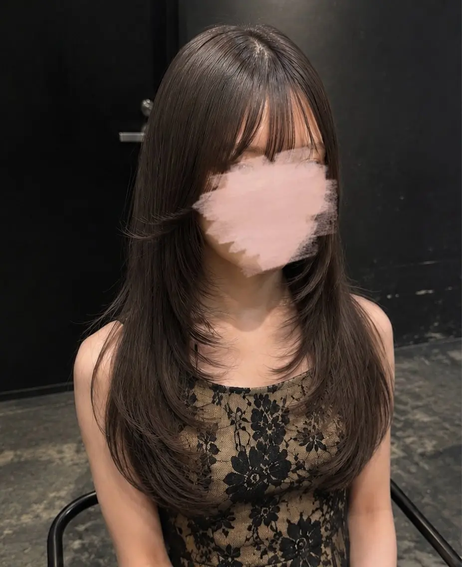 ロング カット 縮毛矯正/レイヤー /まな⭐️のヘアスタイル