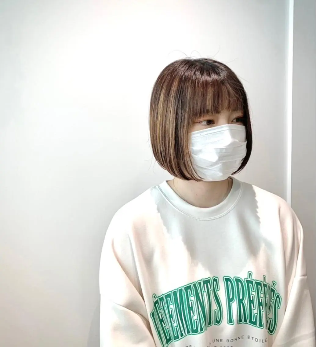 ショート カラー ヘアアレンジ 透明感カラー ボブ 髪と心を整える美容師のヘアスタイル