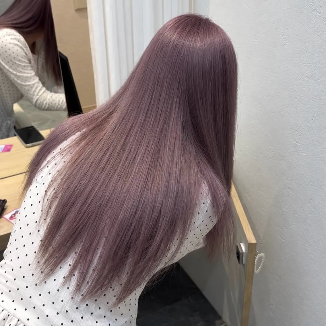 ロング カラー カット ヘアカラー トリートメント 柔らかいbeige ￤韓国￤🩰マユ🩰のヘアスタイル