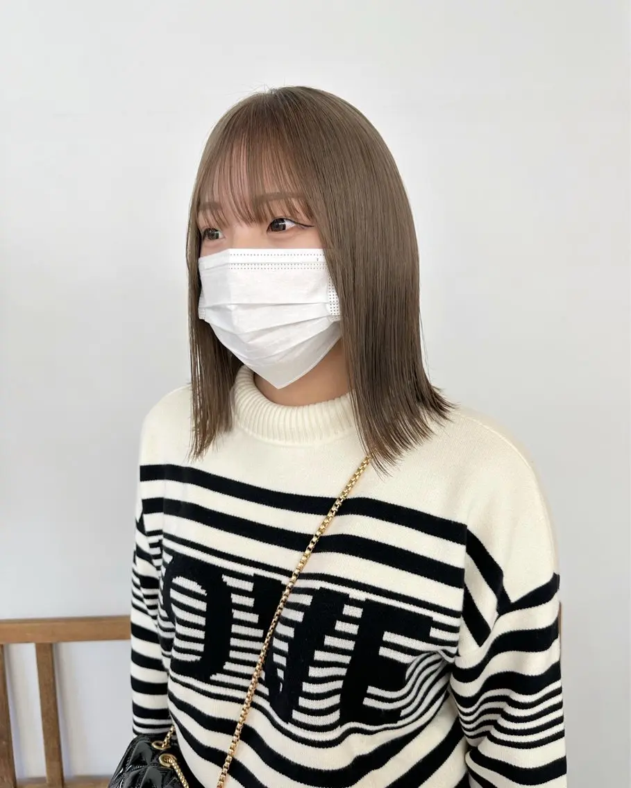 ミディアム カラー ブリーチ SAKURA/ CIEL福岡のヘアスタイル