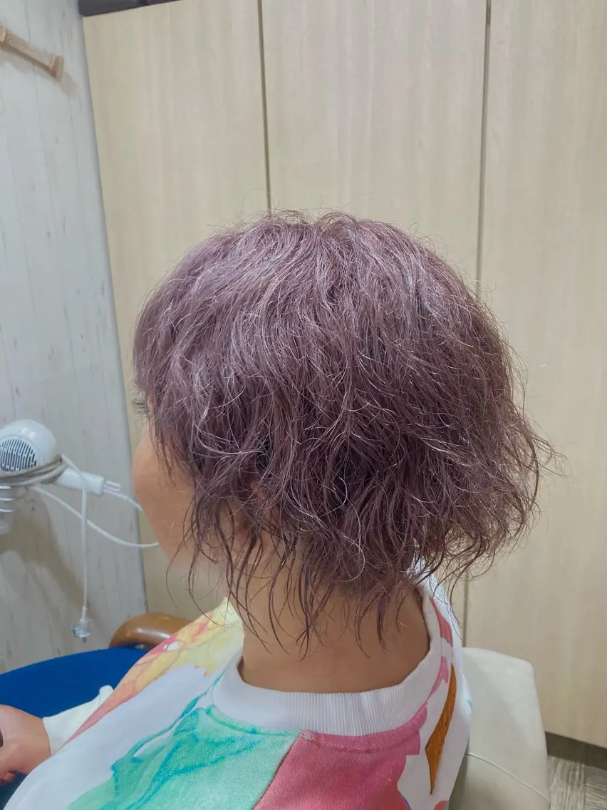 ミディアム カラー ブリーチ ブロンド 💥桜木町メンズ専門 💥ルキのヘアスタイル