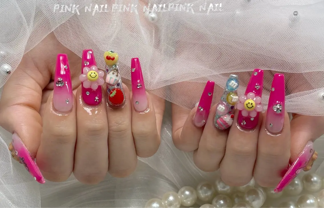 ネイル ハンドネイル pink nailのその他イメージ