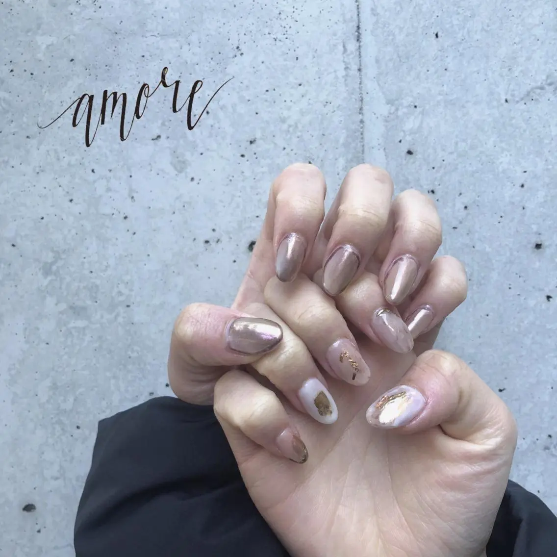 ネイル ジェルネイル ミラーネイル ニュアンスネイル スカルプネイル You kyehwaのネイルデザイン