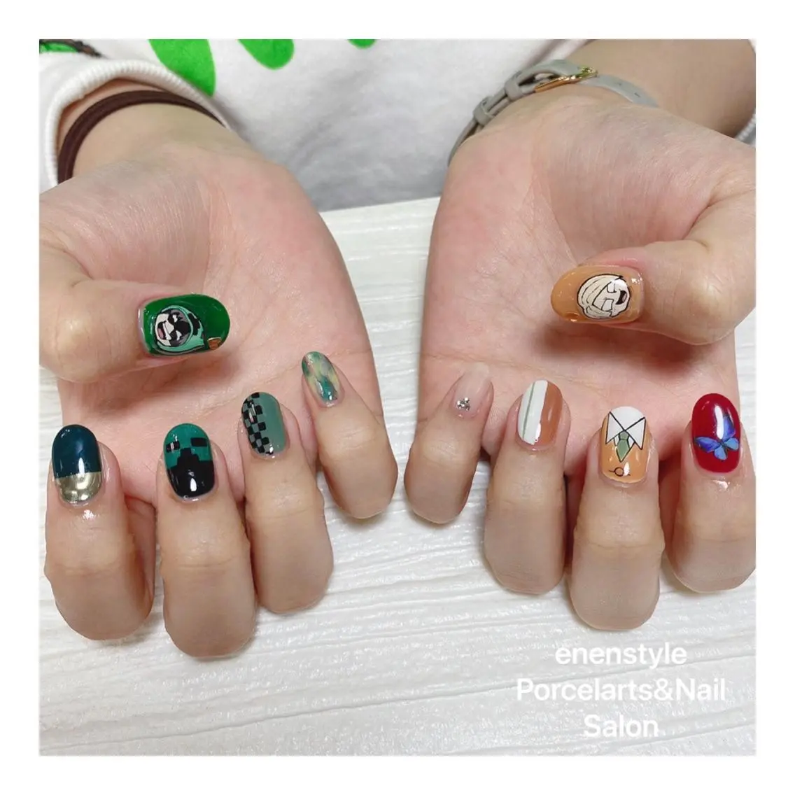 ショート ネイル 🐾enen style 🐾のネイルデザイン