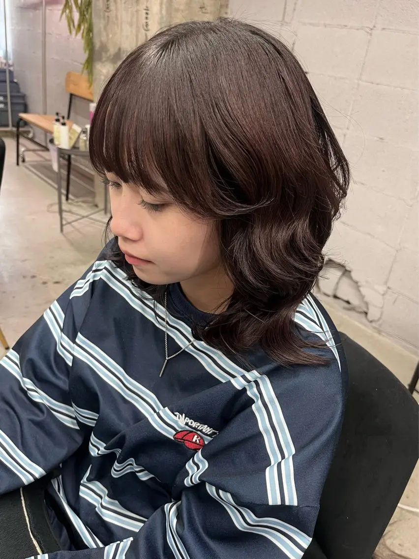 ミディアム 盛れる透けカラー🎀 似合わせ/uiのヘアスタイル