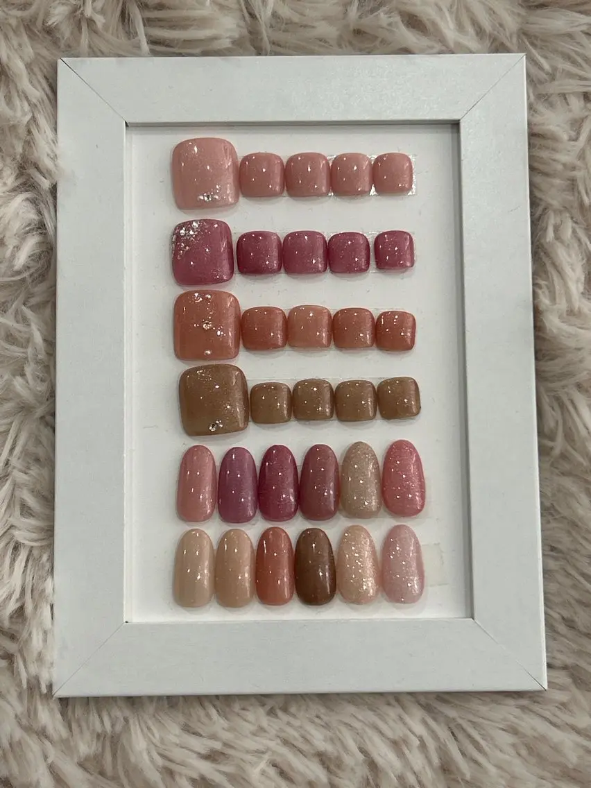 シンプルワンカラーネイルの写真