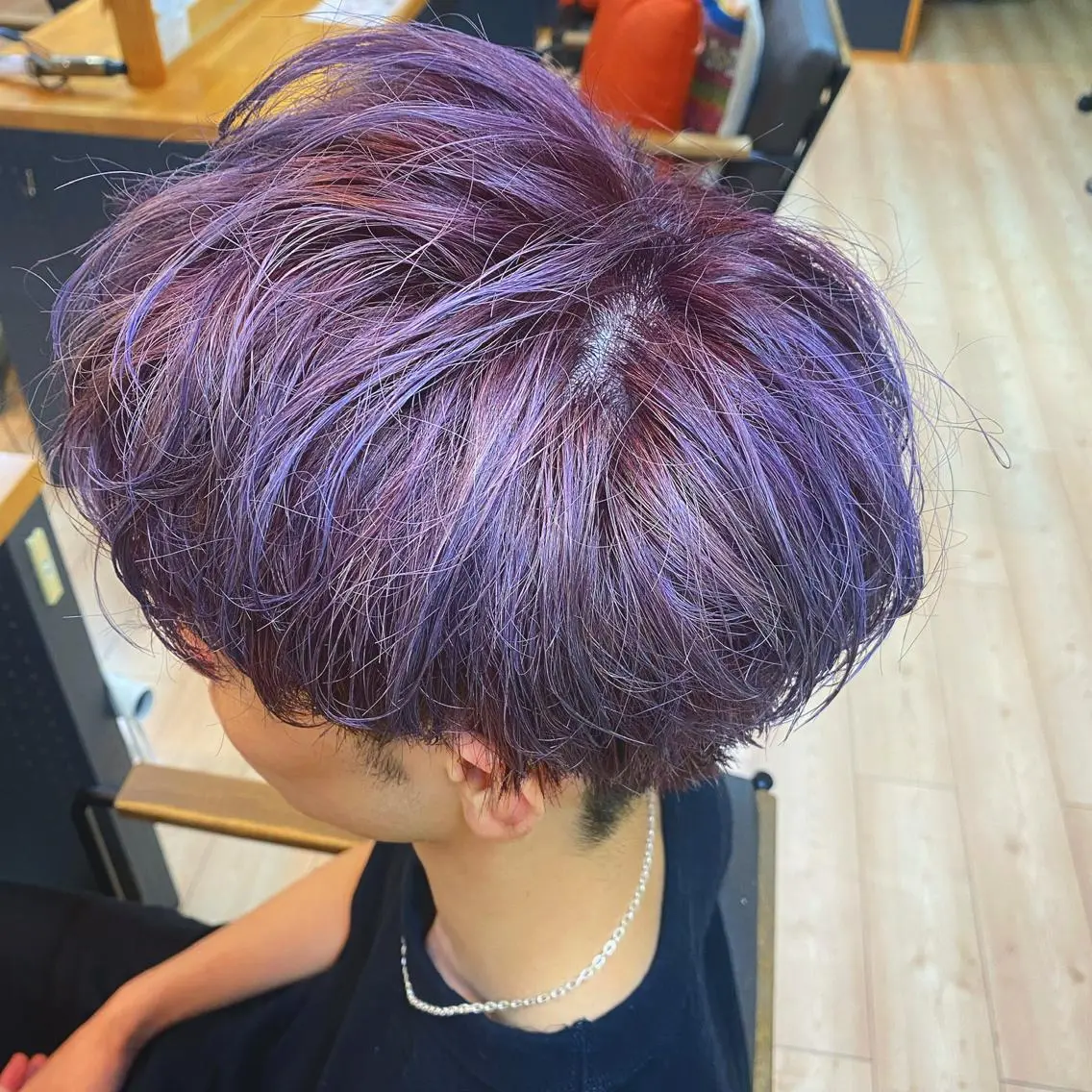 カラー メンズ ピンクカラー カット ヘアカラー 🔥メンズ特化🔥 パーマ🔥カメイのヘアスタイル
