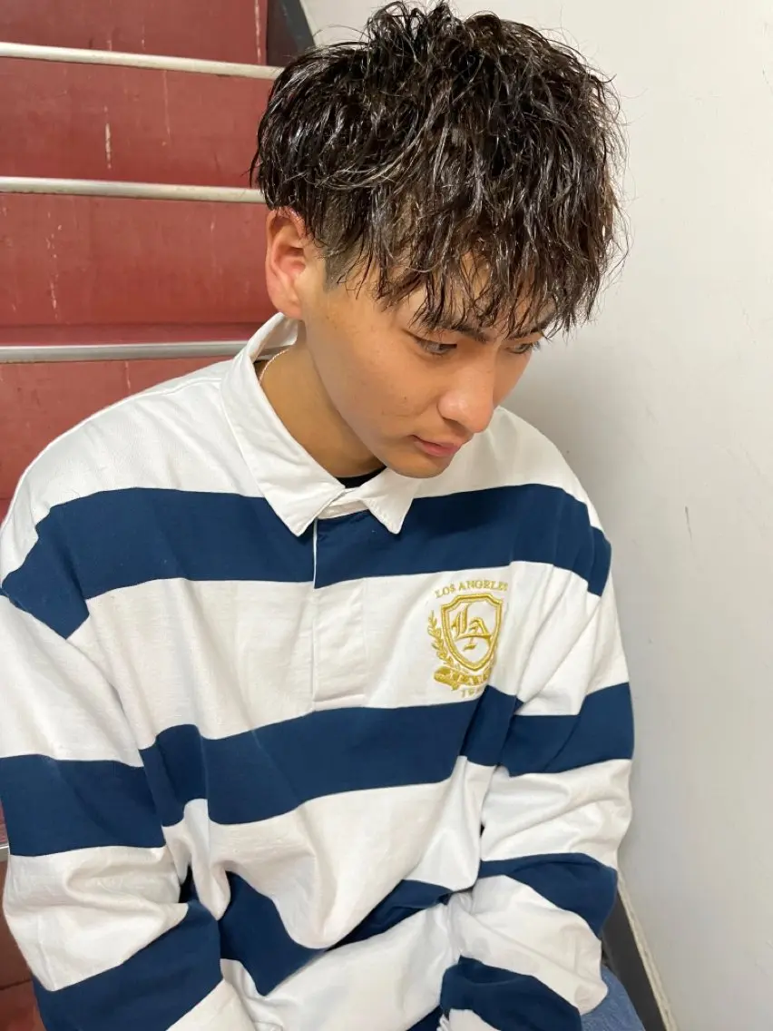 【平日限定】【新規限定】メンズカット＋ツイストパーマの写真