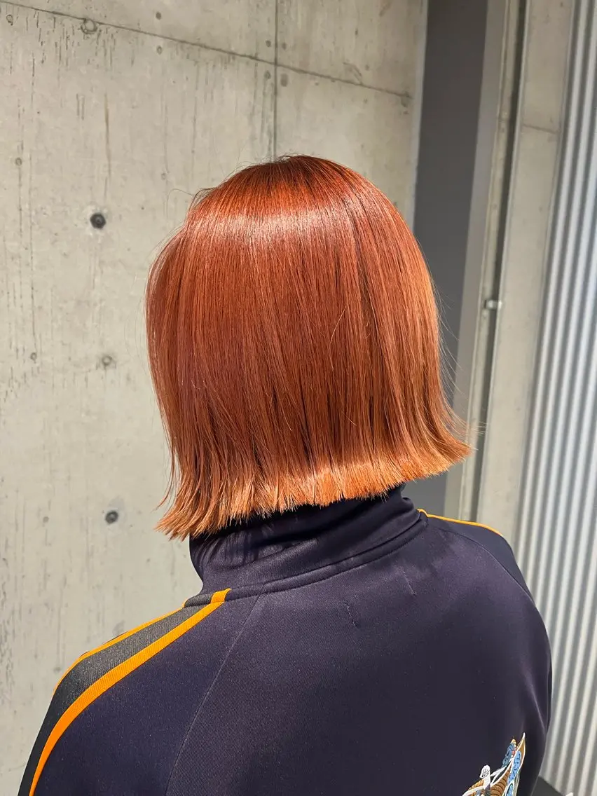 ミディアム カラー ヘアアレンジ カット ヘアカラー トリートメント 垢抜けボブ×透明 感カラーリクト💥のヘアスタイル