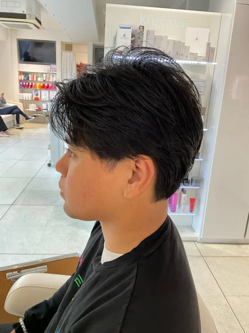 パーマ メンズ ダウンパーマ メンズパーマ 稲村 直也のヘアスタイル