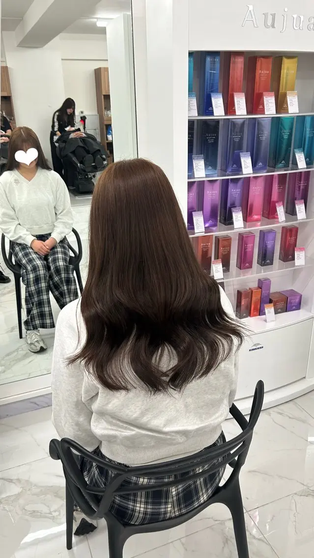 ロング カラー カット ヘアカラー トリートメント 髪質改善/ダブル カラー/Akaneのヘアスタイル