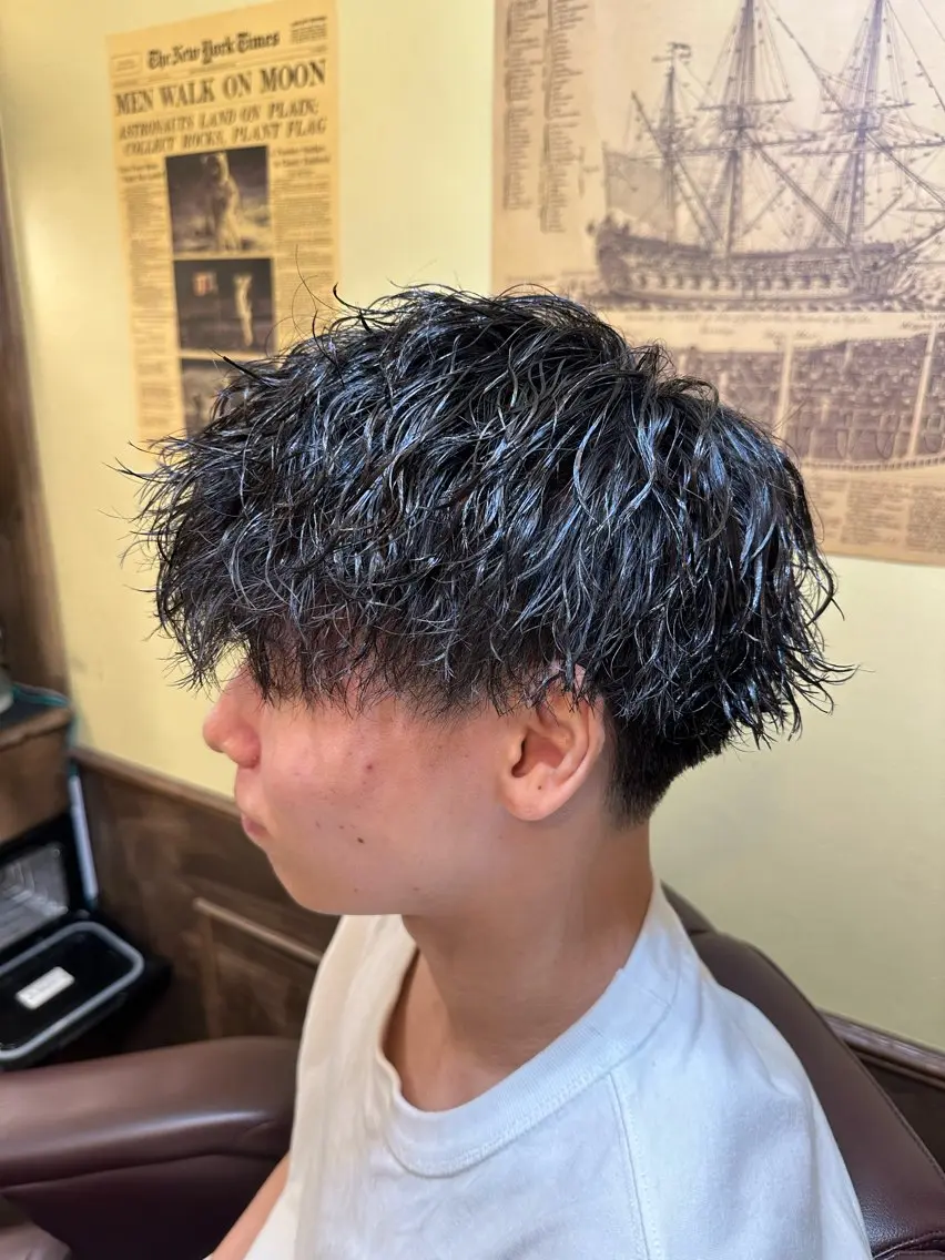 カット+パーマ+ヘアセット※ショート、ミディアムスタイルのみの写真