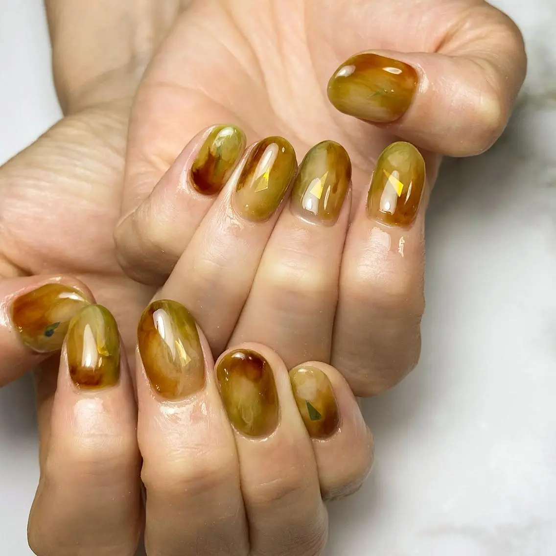 ネイル ニュアンスネイル ショートネイル ameria meguのネイルデザイン
