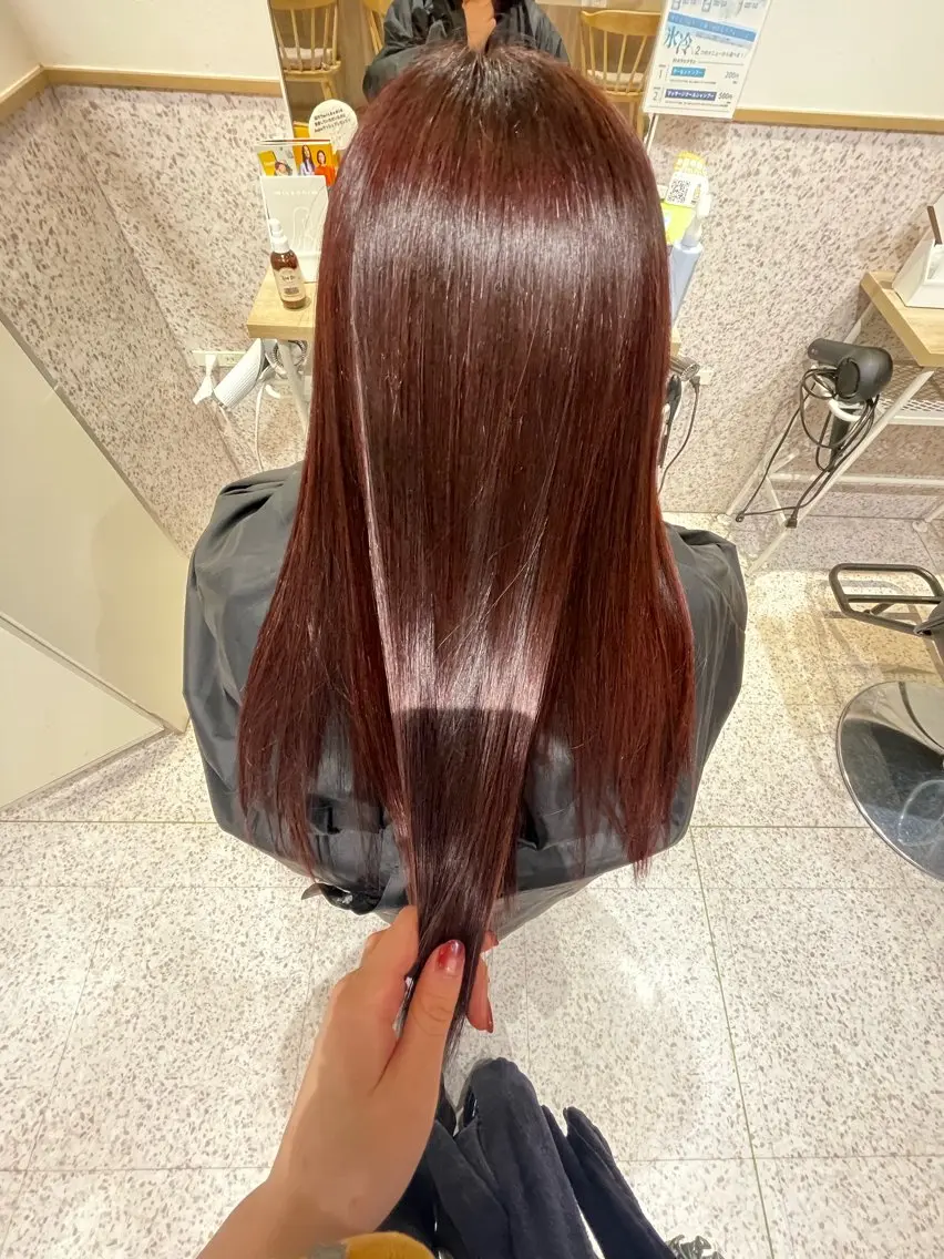 ロング カラー 髪質改善 トリートメント 柳井 希美のヘアスタイル