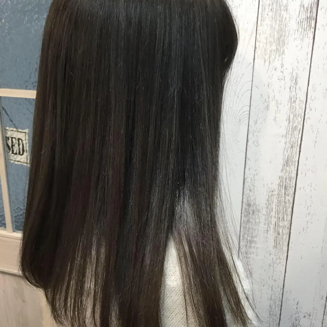 セミロング カラー パーマ 金崎 新吾のヘアスタイル