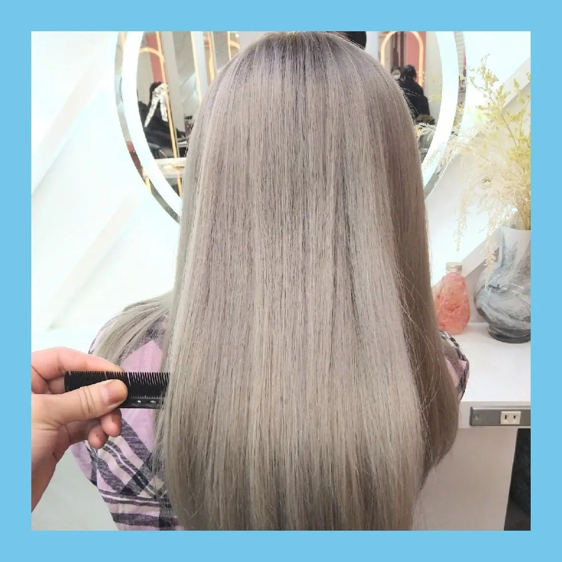 🔹ハイトーン好きオススメ🔹❣️ダブルカラー❣️全体ブリーチ&カラー&カット&トリートメント（ボブ　ウルフ　レイヤー）の写真