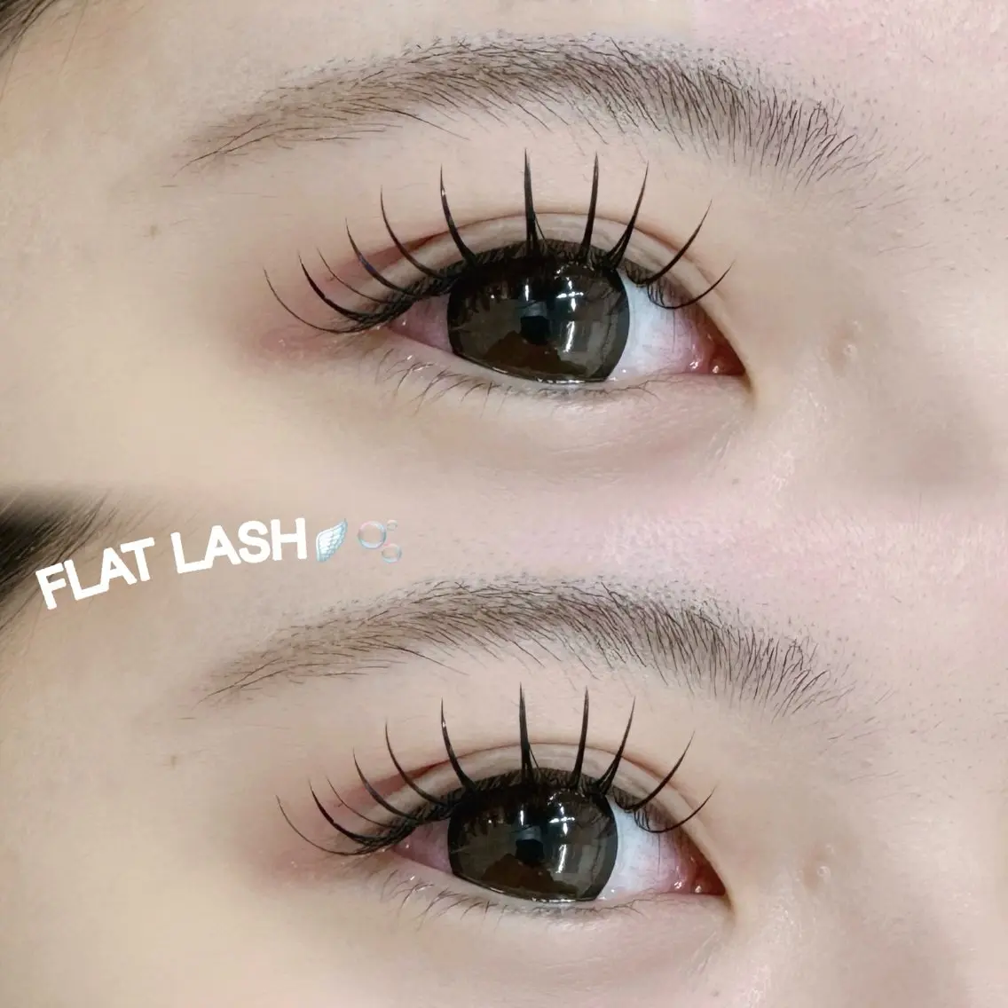 マツエク・マツパ Cカール Dカール フラットラッシュ 天王寺eye ♡eyebrowのマツエク・マツパデザイン