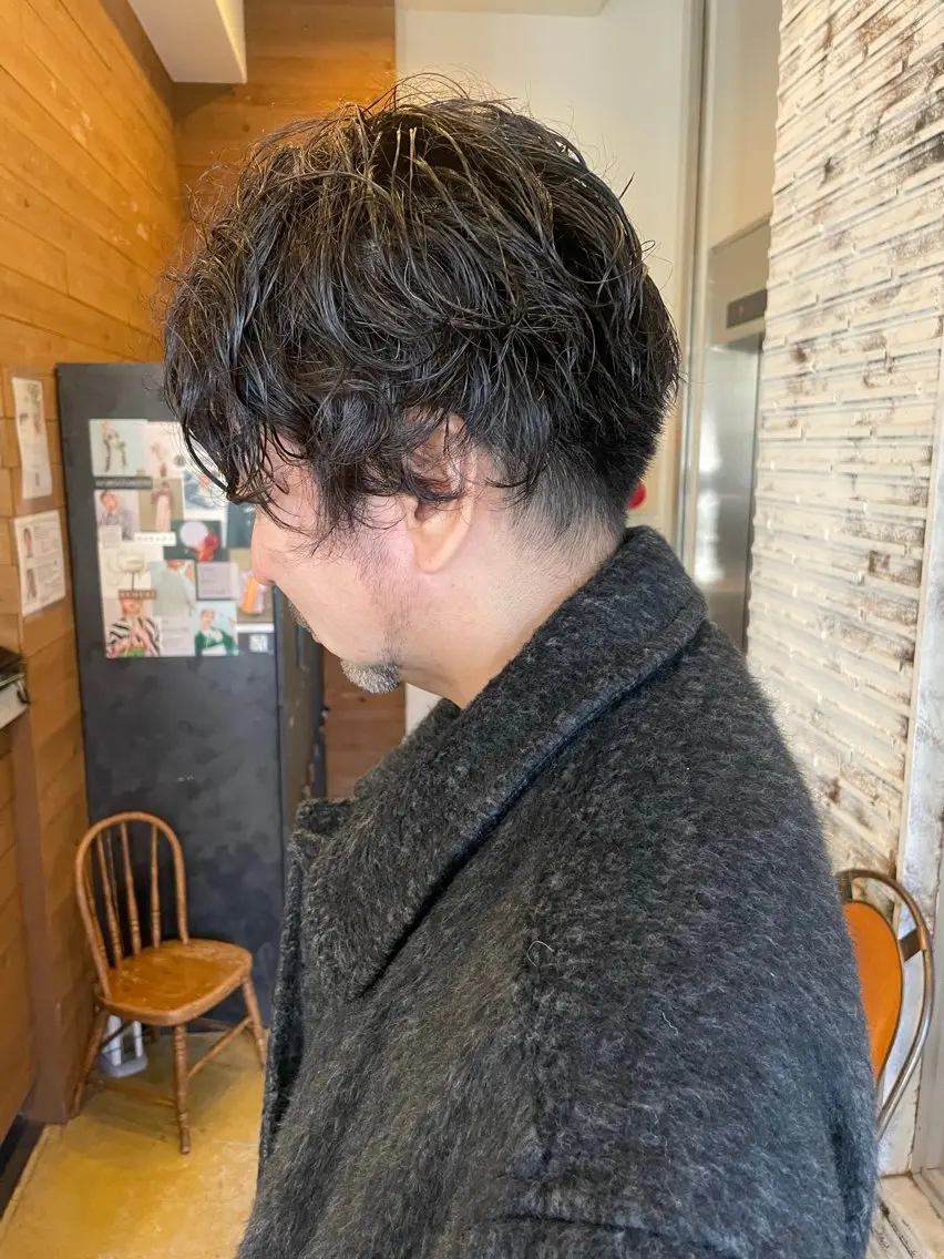 ショート パーマ メンズ メンズカット/パーマ 特化motooのヘアスタイル