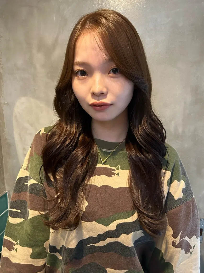 ミディアム カラー 似合わせカット✂︎ りょお🫧のヘアスタイル