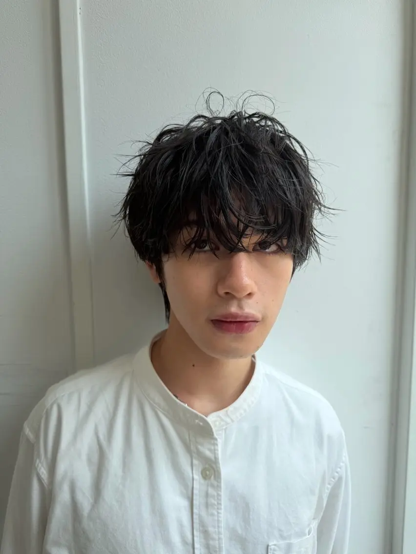 カラー メンズ パーマ 縮毛矯正特別価格✨️ 宇宙のヘアスタイル