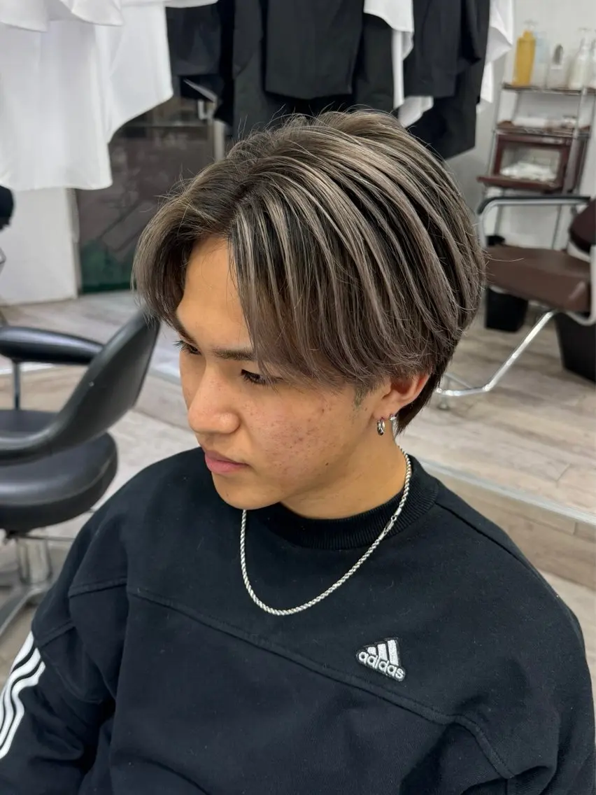 メンズカット＋メンズバレイヤージュorメンズローライトの写真