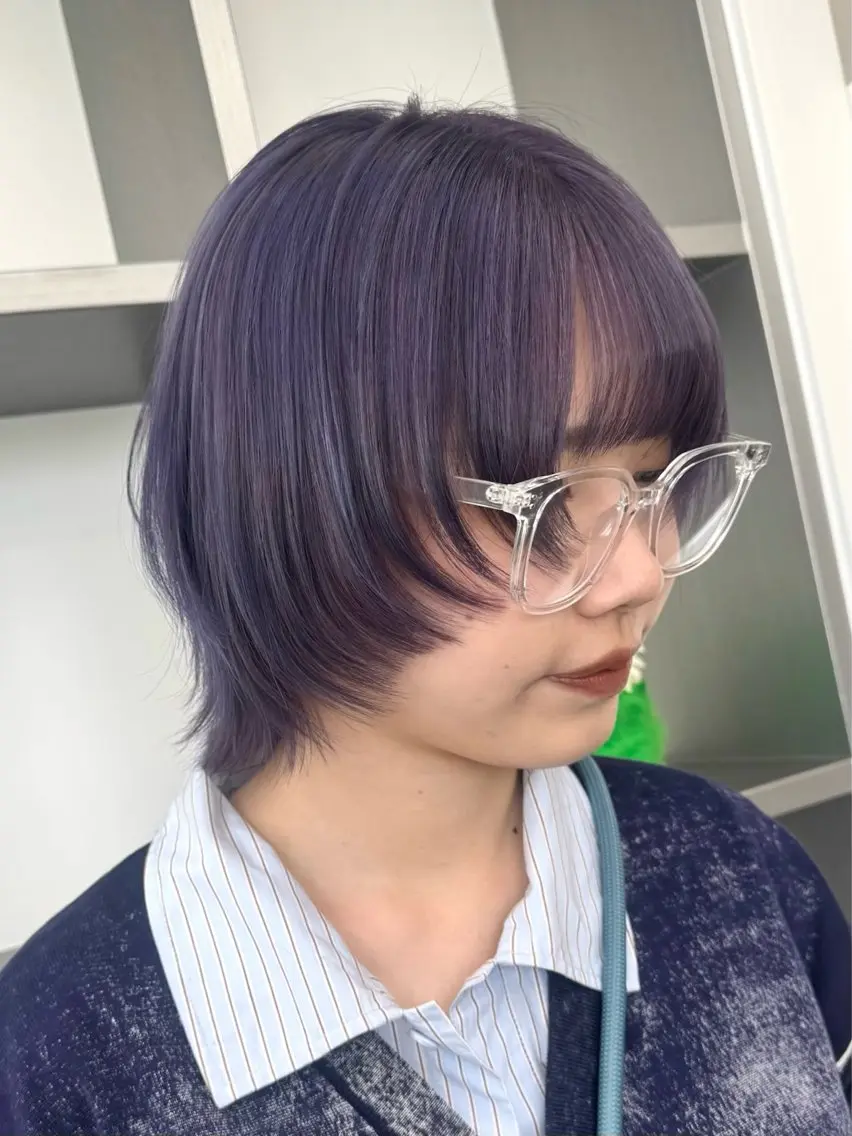 ショート カラー ヘアアレンジ ブリーチ 透明感カラー ダブルカラー ブリーチなしカラー 韓国風ヘア カット ヘアカラー トリートメント ヘッドスパ ヘアセット 顔周りカット×透明感 カラー💫AINAのヘアスタイル