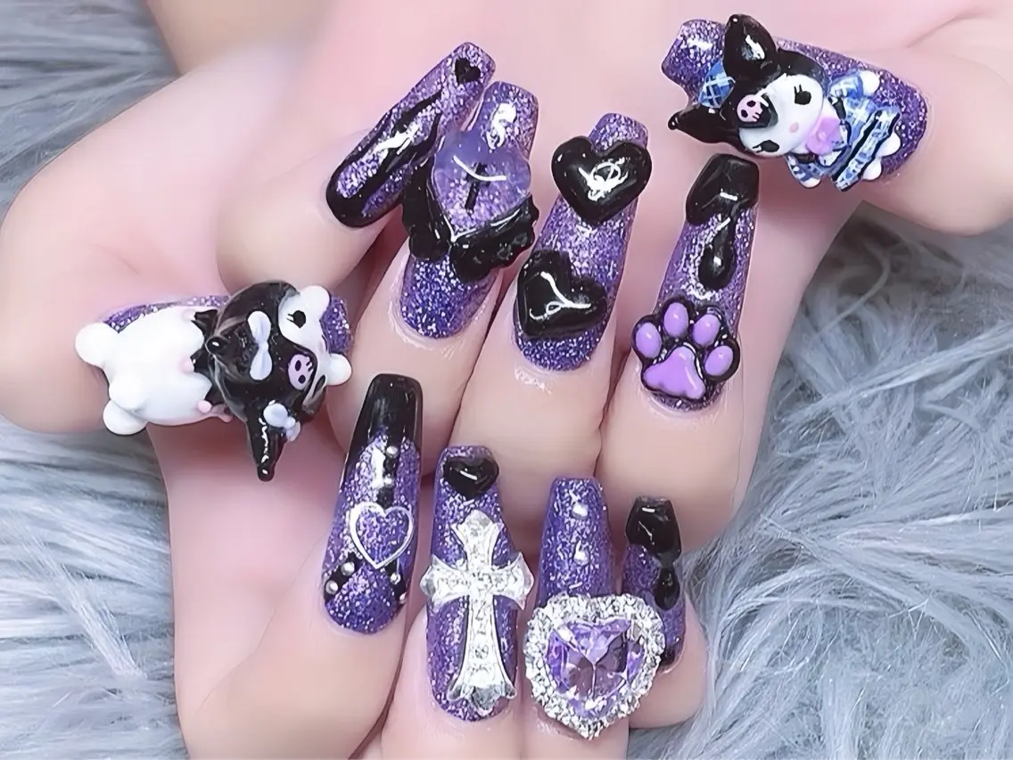 ネイル チークネイル フレンチネイル ガラスフレンチ グラデーション キラキラネイル ハンドネイル Rin Nail 新大久保店のネイルデザイン
