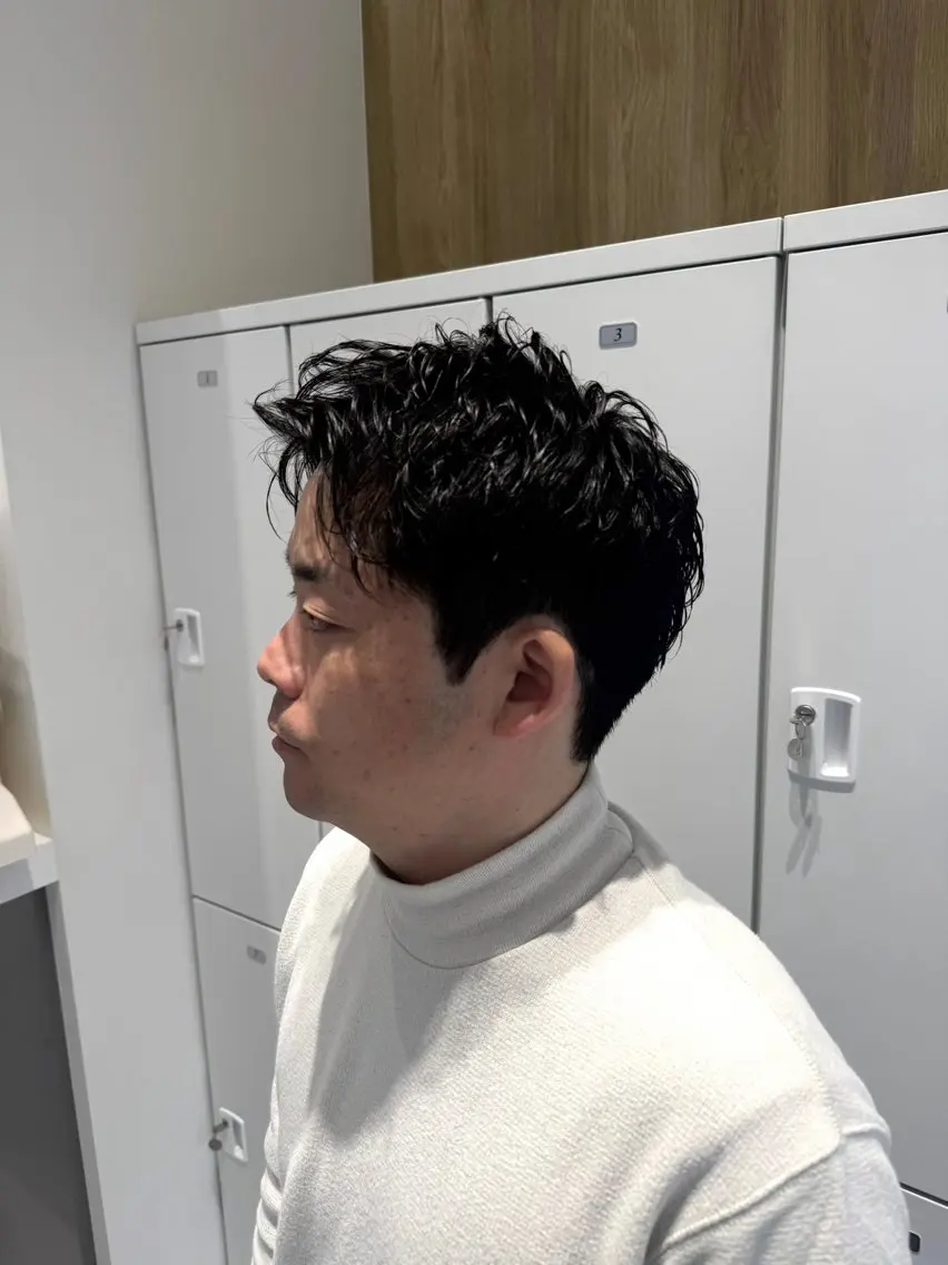 ショート メンズ 刈り上げ ショートヘア カット ヘッドスパ 縮毛矯正/メンズ カット栄 伊藤 翔哉のヘアスタイル
