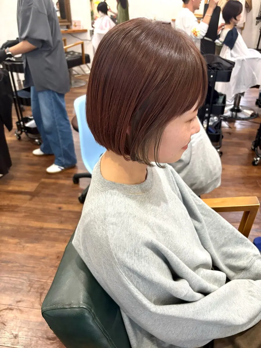 ショート カラー カット ヘアカラー 江原 彩華のヘアスタイル