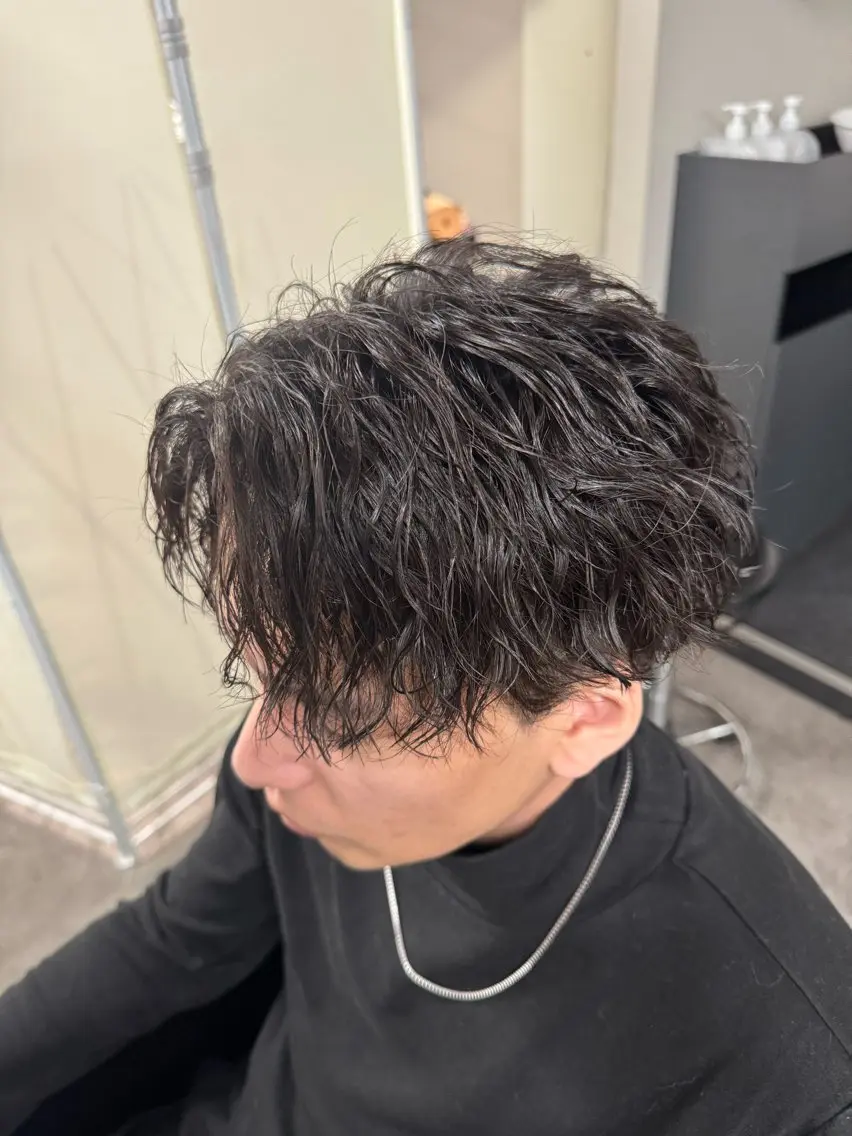 【持ちの良い強めのパーマ】ツイストスパイラルパーマ+メンズカット🇰🇷の写真