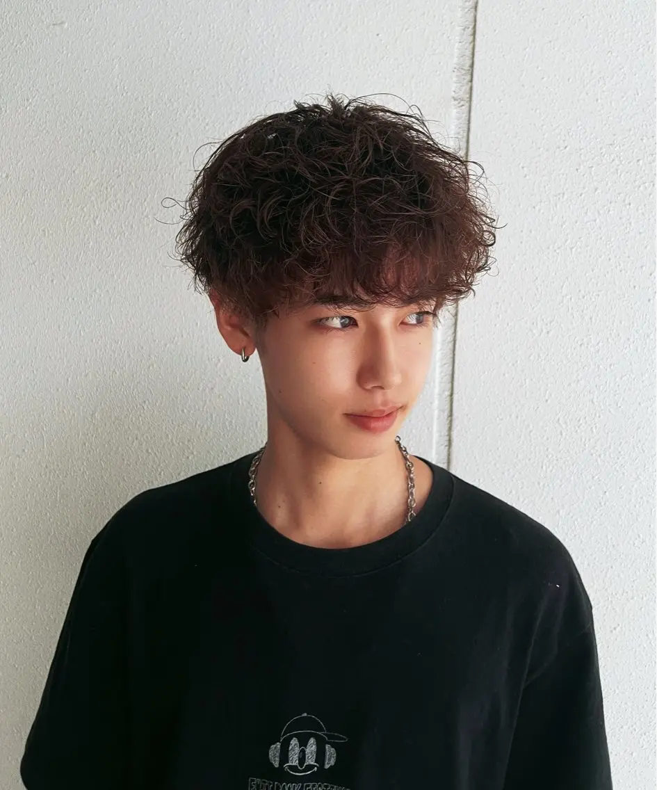 パーマ メンズ 湖城 恵吾のヘアスタイル