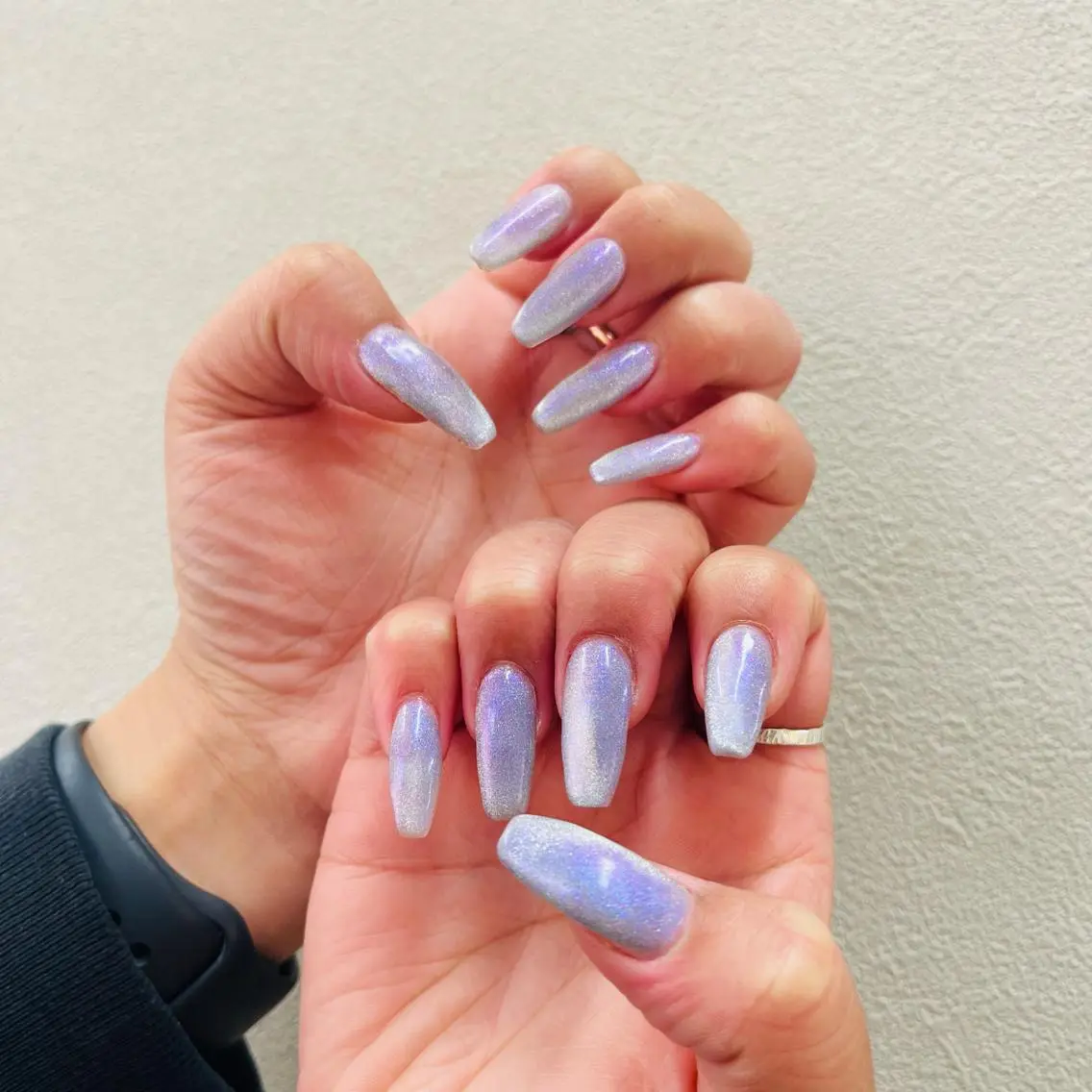 ネイル マグネットネイル マグネットワンカラー ワンカラーネイル Briwa✨nail 💅enoi ❤︎のネイルデザイン