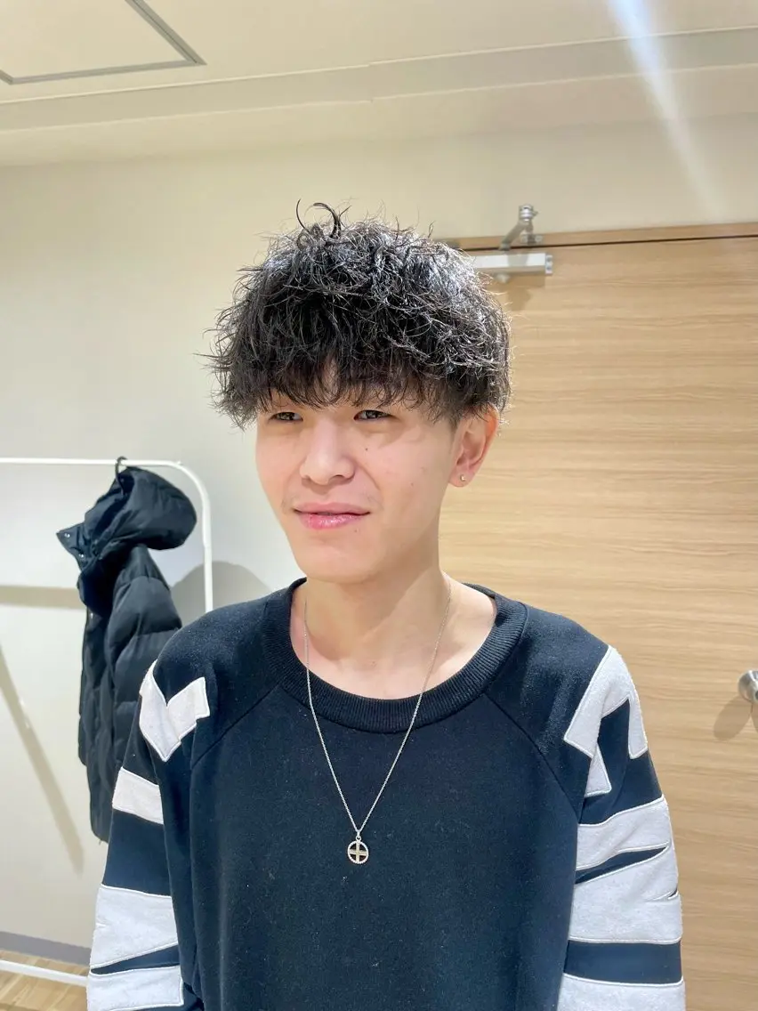 パーマ メンズ エビスザキレン/メン ズ/心斎橋🌳のヘアスタイル