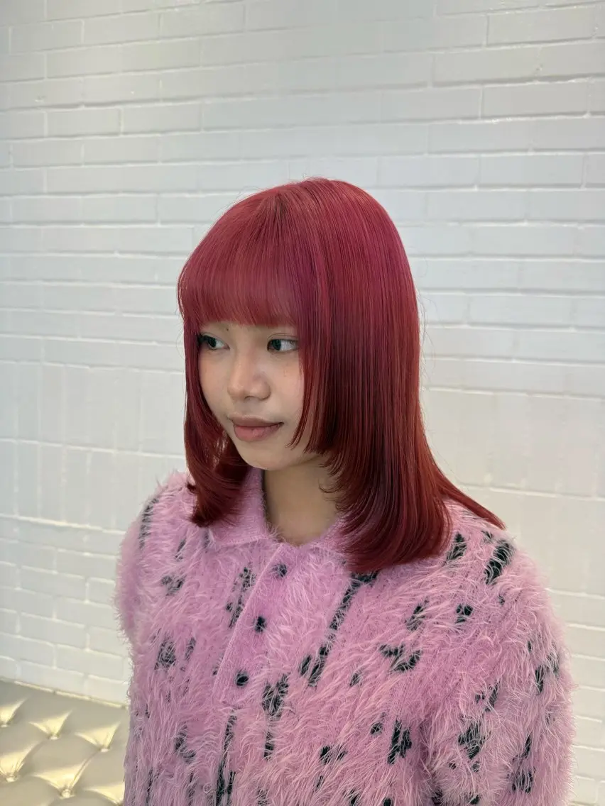 ミディアム カラー ヘアアレンジ 海外/ハイトーン🪽 ☯️ami☯️のヘアスタイル