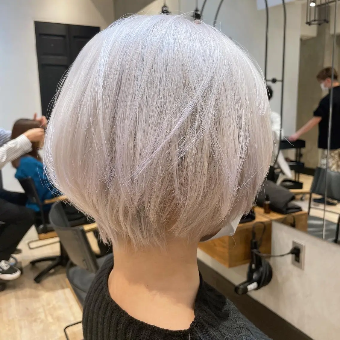 ショート カラー ショートボブ ボブ ショートヘア 10月限定モニター 髪質改善美髪矯正のヘアスタイル
