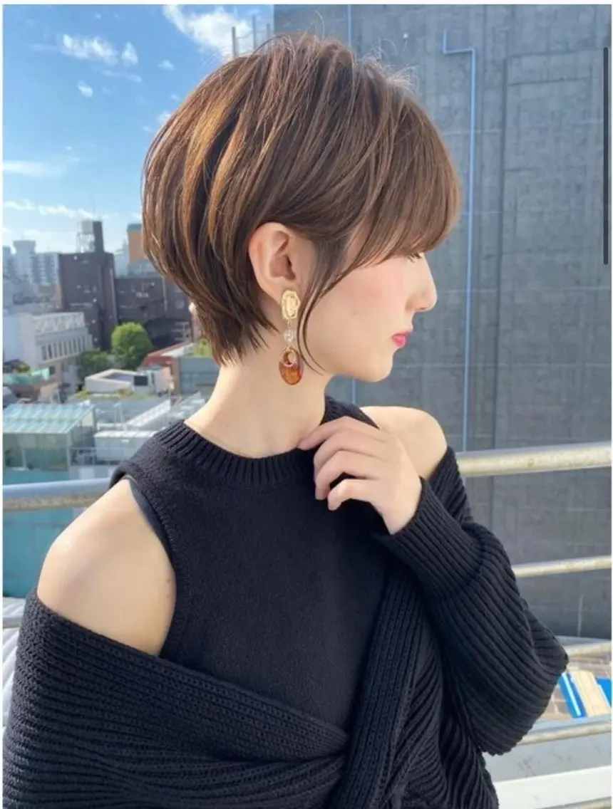 ショート カラー カット 美髪縮毛矯正✨🫧 レイヤー川村利幸のヘアスタイル