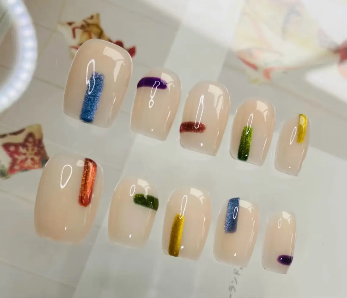 ネイル ハンドネイル H3 Nail Tsuki🦋💙のネイルデザイン