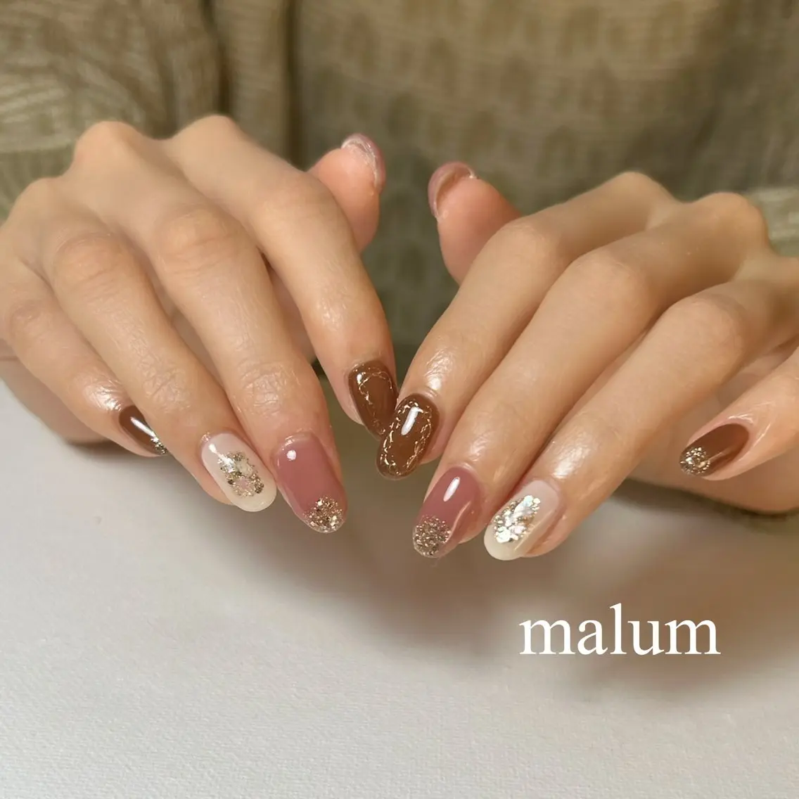 ネイル ハンドネイル malum nailのネイルデザイン