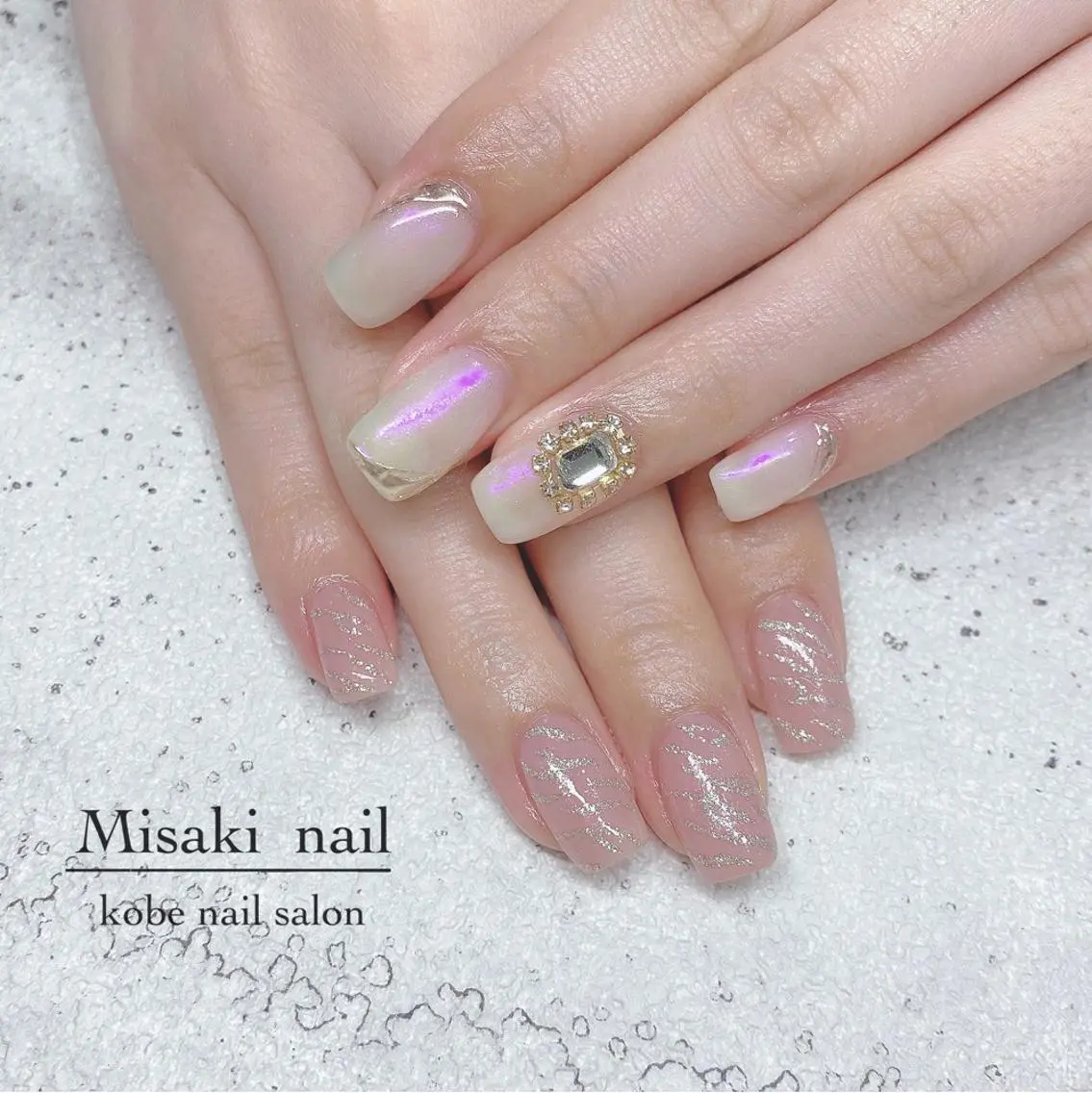 ネイル 韓国ネイル ワンホンネイル ハンドネイル nailsalon miinailsのネイルデザイン