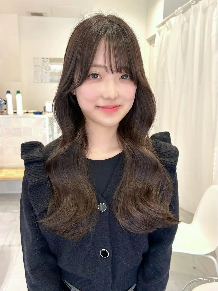 ロング カラー 韓国ヘア ‎⟡.·KANA🐥のヘアスタイル