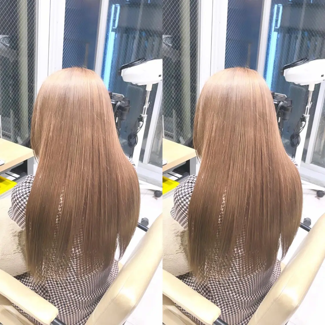 ロング カラー 韓国ハイレイヤー ハッシュカット特化のヘアスタイル
