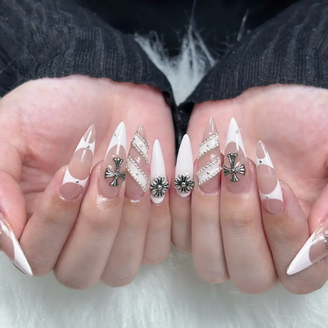 ネイル 長さ出し キラキラネイル 韓国ネイル ロングネイル 夏ネイル ハンドネイル Sully Nail  Labのネイルデザイン