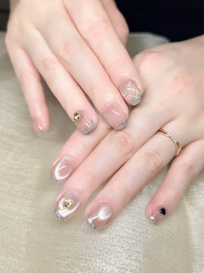 ネイル フレンチネイル マグネットネイル LUKA NAILのネイルデザイン