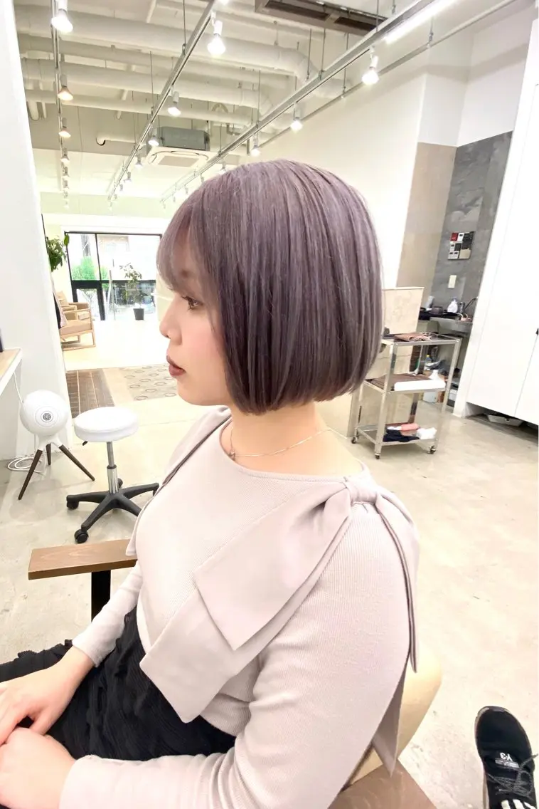 【似合わせカット+カラー】🌟ワンカラー/韓国風/ワンホン/似合わせ/ベージュ/艶髪/栄/矢場町の写真