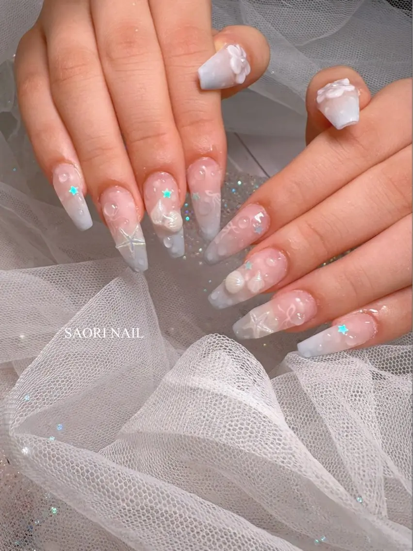 ネイル フットネイル ジェルネイル 韓国ネイル マグネットネイル 持ち込み SAORI NAIL /長さ出し専門店のネイルデザイン