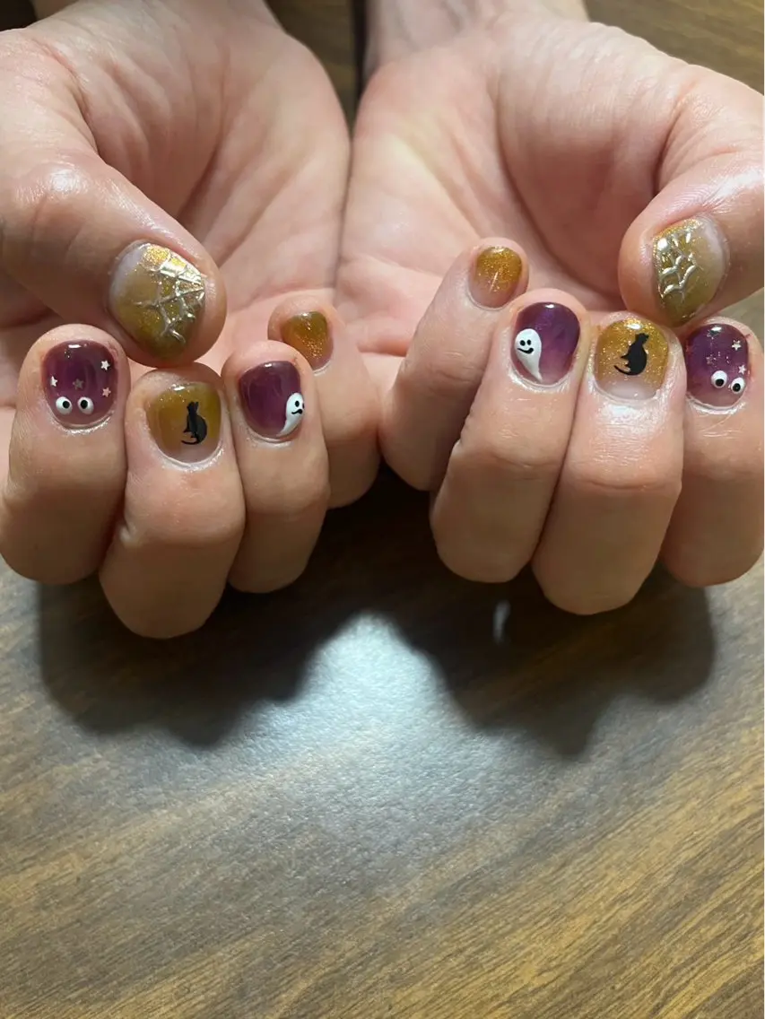 ネイル ハロウィン ハンドネイル Nailist Missaのネイルデザイン