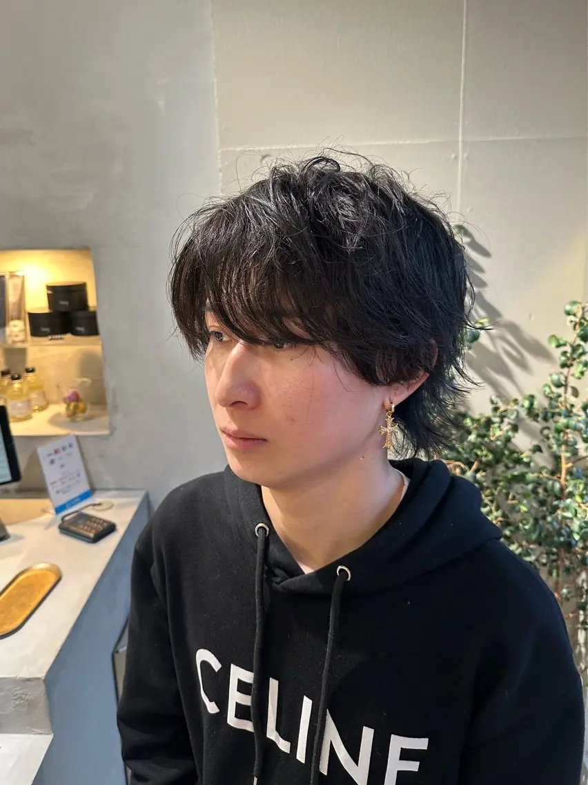 ミディアム 加納 孝也のヘアスタイル