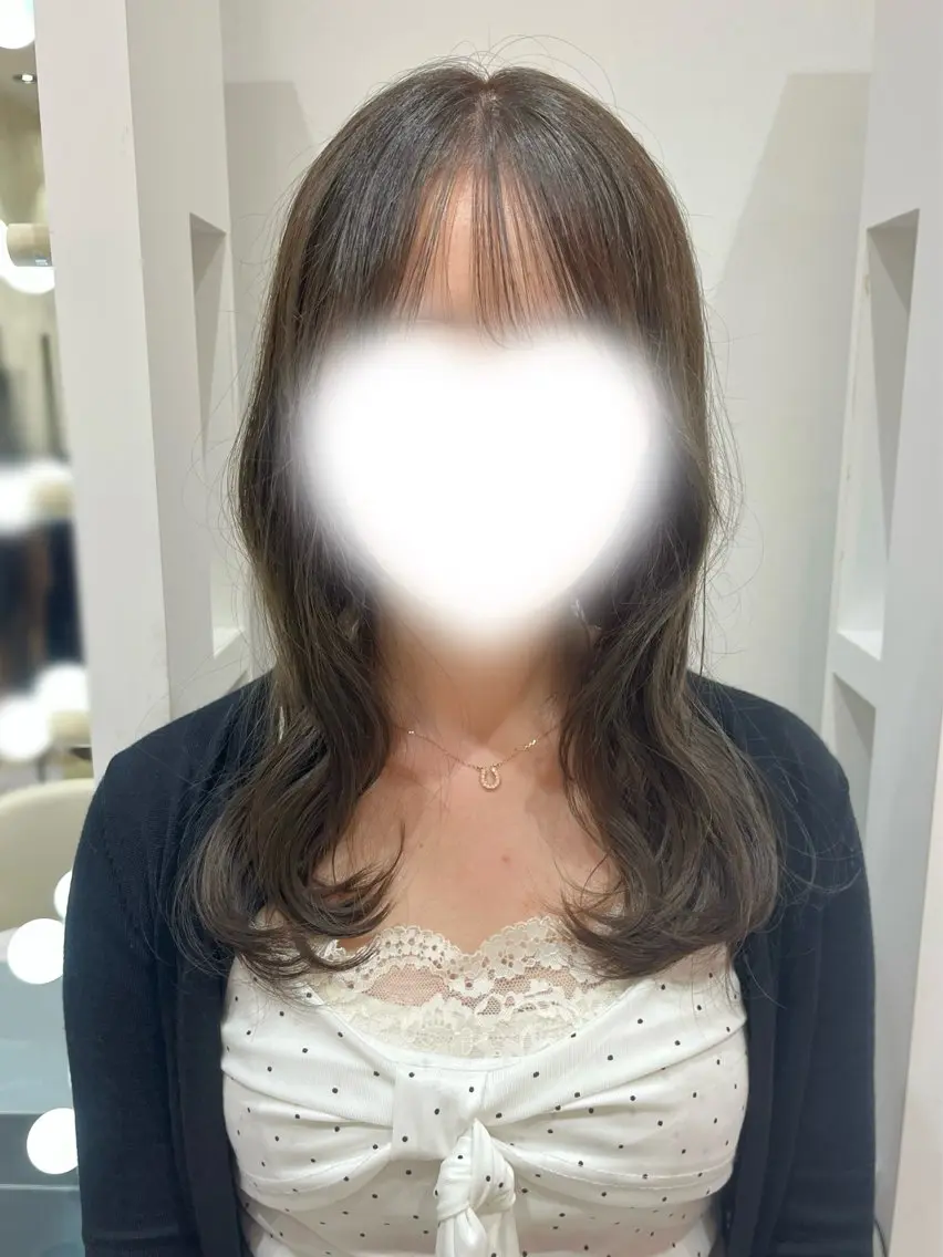 カラー ベージュカラー ブリーチ ヘーゼル ブリーチなしカラー ヘアカラー Lee梅田店/ なのはのヘアスタイル