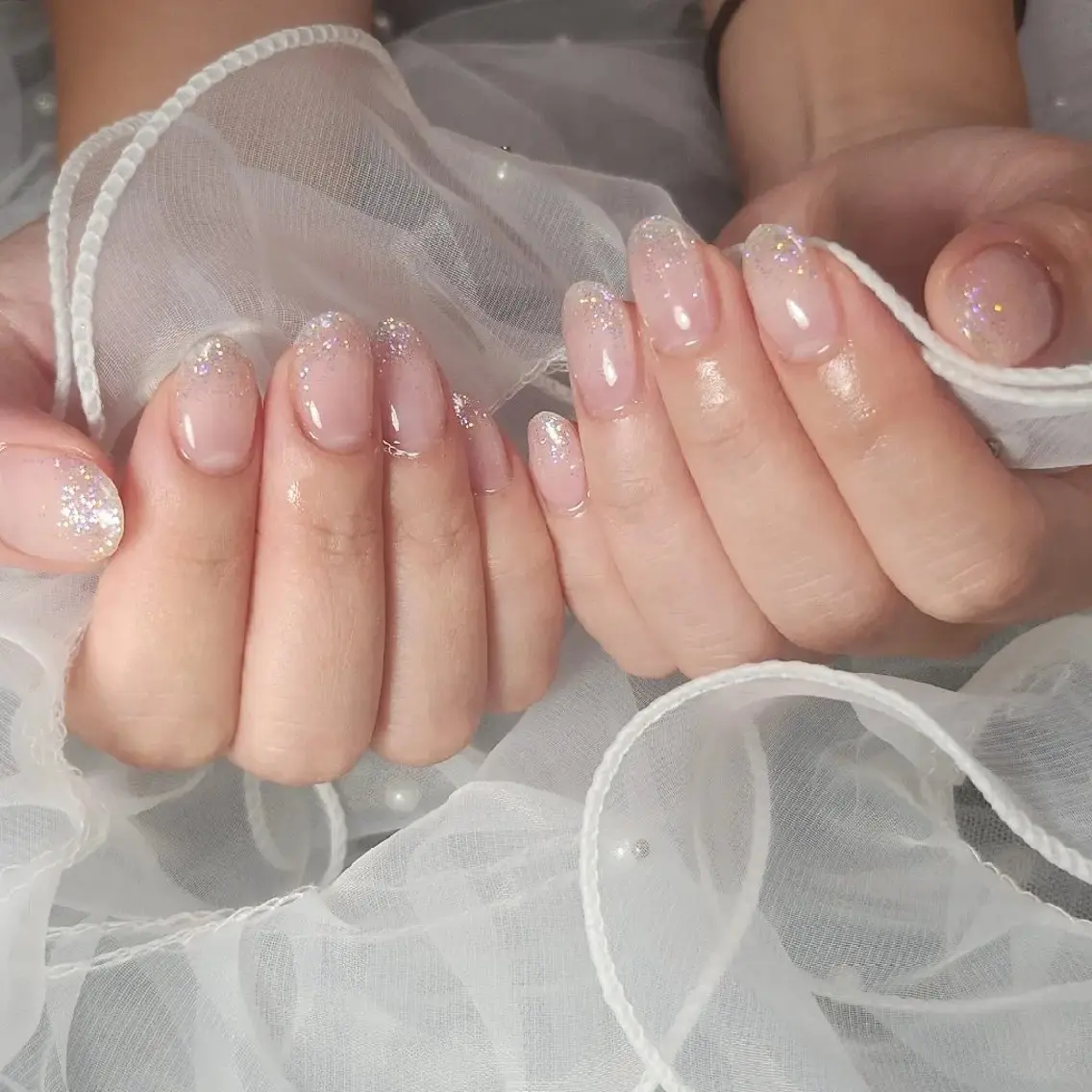 ネイル グラデーション ラメ(グリッター) ラメグラデーション salon de Belleのネイルデザイン