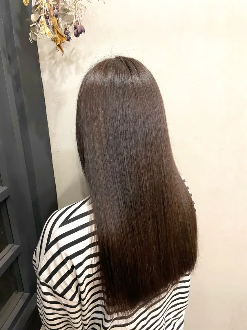 ロング カラー ブラウンカラー ヘアカラー ヘッドスパ ✨レディースカット モデル募集✨イブキのヘアスタイル